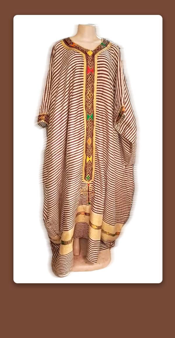 New Ethiopian Traditional Dress - Emerald
