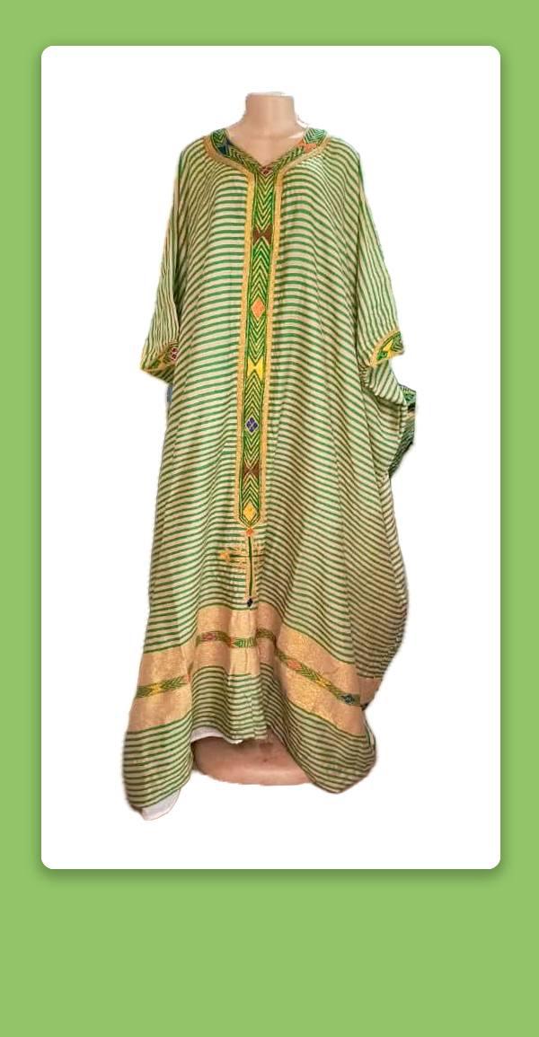 New Ethiopian Traditional Dress - Emerald