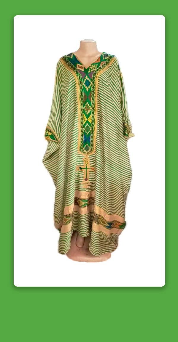 New Ethiopian Traditional Dress - Emerald